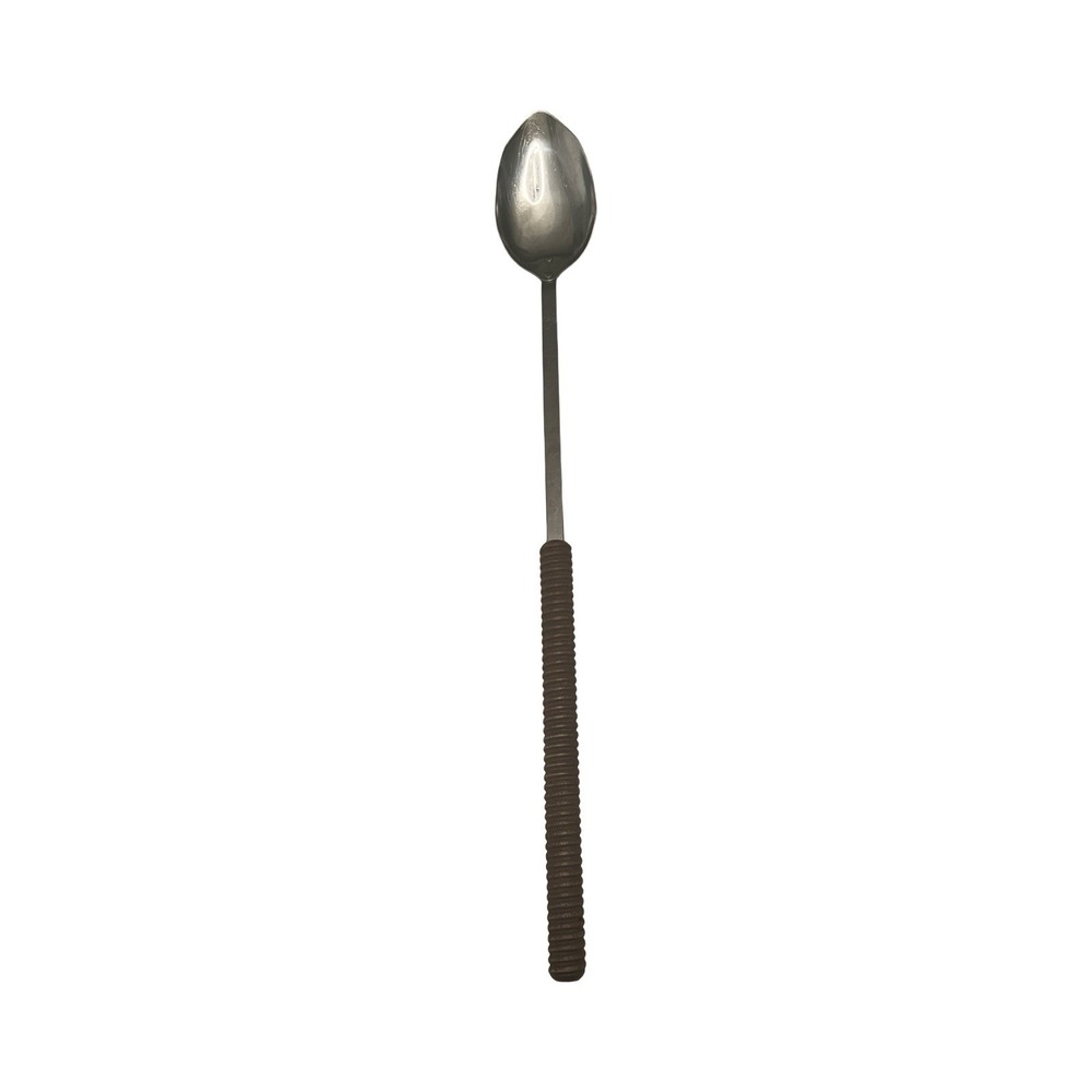 Vtg Ace Serving Stirring‎ Spoon Wood Handle Stainless Steel USA 20 Inch Long Pot